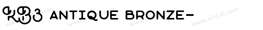 KB3 antique bronze字体转换